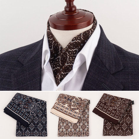 고품격 세련된 패턴 무늬 스카프