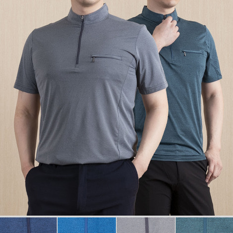 더운 여름 편안한 스판 기능성 반팔 등산 티셔츠 323중년의품격